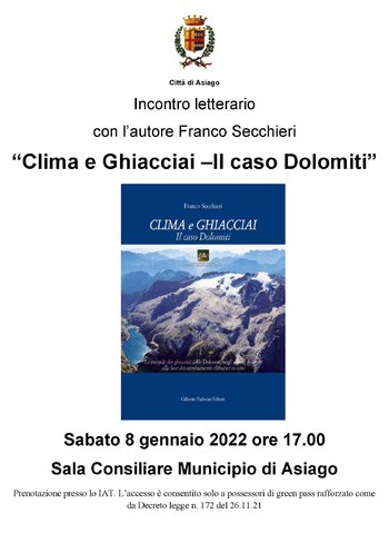 Presentazione libro Franco Secchieri 8 gennaio 2022