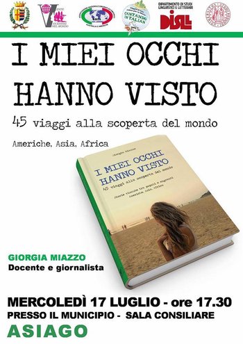 Presentazione libro "I miei occhi hanno visto" ad Asiago