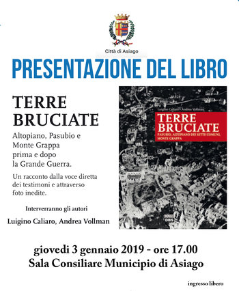 Presentazione libro Terre bruciate ad Asiago