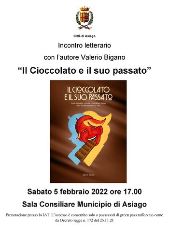 Presentazione libro Valerio Bigano 5 febbraio 2022