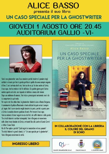 Un caso speciale per la ghostwriter a Gallio