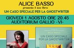 Presentation of the book "A Special Case for the Ghostwriter" in Gallio - 1 August 2019