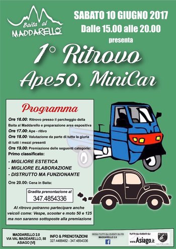 1^ ritrovo Ape minicar