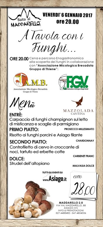 A tavola con i funghi A tavola con i funghi