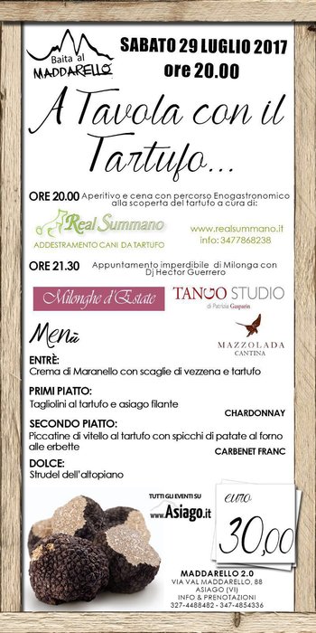 A tavola con il tartufo A tavola con il tartufo
