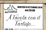 Dinner with the Truffle Asiago, Tuesday 6 September 2016