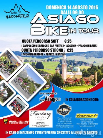 Asiagobiketour Domenica 14 agosto 2016 Asiago