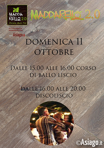 Ballo liscio ad Asiago domenica 11 ottobre 2015