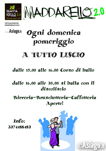 Ballo liscio ad Asiago domenica 25 ottobre 2015