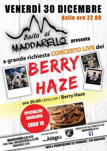 Berry Haze in concerto e grigliata