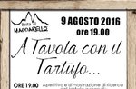 Cena con il tartufo ad Asiago Martedì 9 Agosto 2016 Cena con il tartufo ad Asiago Martedì 9 Agosto 2016