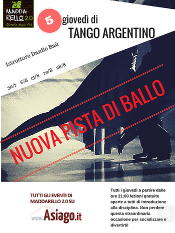 Corso di Tango Argentino ad Asiago