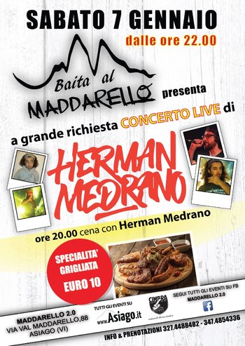 Hernan Medrano in concerto e grigliata