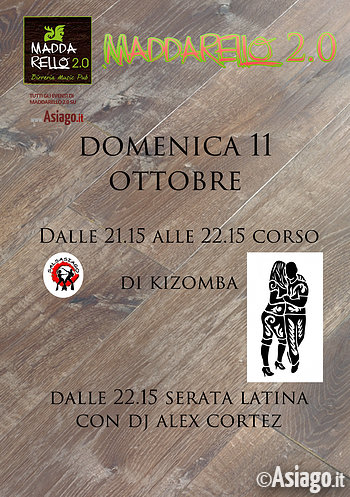 kizomba ad Asiago domenica 11 ottobre 2015