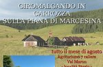 GIROMALGANDO mit der Kutsche und zu Pferd auf der Piana di Marcesina, August 2022