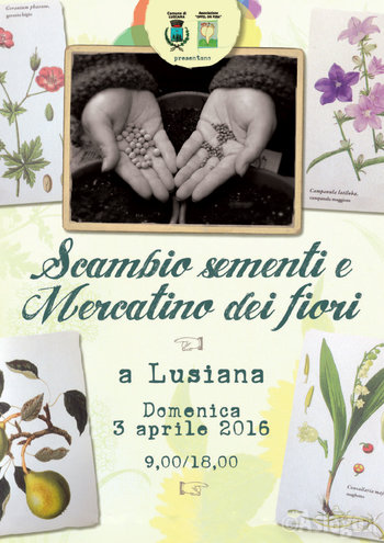 Mercatino dei fiori e scambio semi lusiana 2016