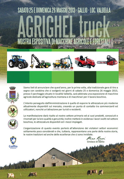 Mostra espositiva macchine agricole e boschive Agrighel Truck