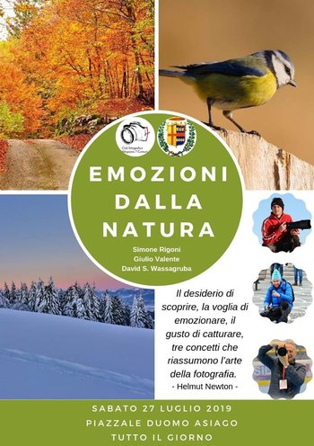 Esposizione Emozioni dalla Natura a Asiago Esposizione Emozioni dalla Natura a Asiago