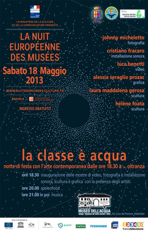 Locandina "La Notte dei Musei" - La classe è acqua - Asiago