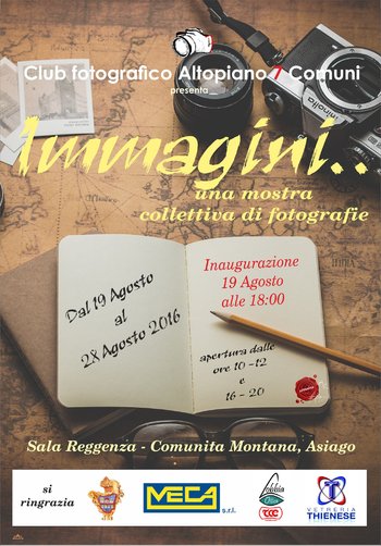 Locandina mostra immagini club fotografico altopiano