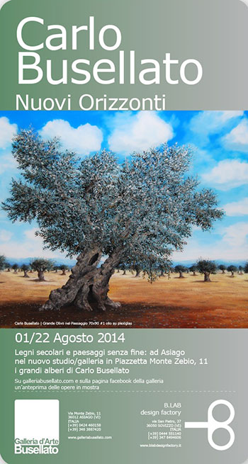 Mostra Carlo Busellato Nuovi Orizzonti - Galleria d'Arte Busellato Mostra Carlo Busellato Nuovi Orizzonti - Galleria d'Arte Busellato