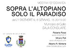 Foto-Ausstellung "über das Plateau nur Paradies" in Gallio
