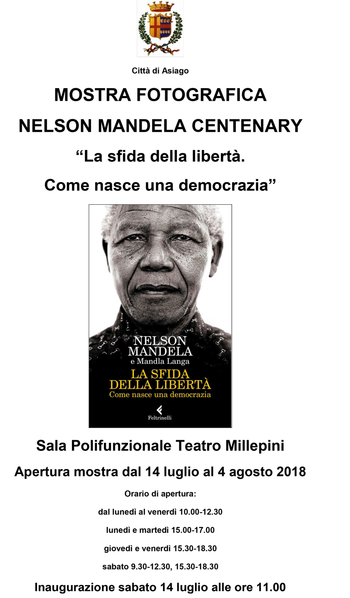 Mostra fotografica su Mandela ad Asiago Mostra fotografica su Mandela ad Asiago