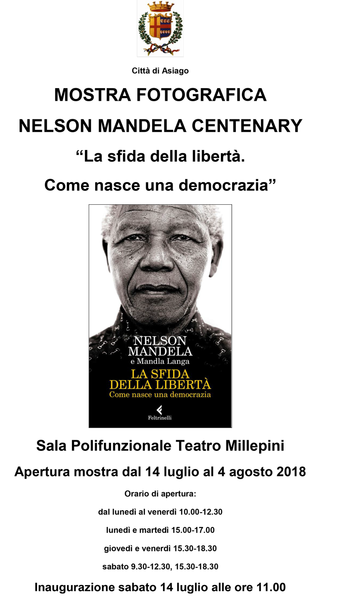 Mostra fotografica su Mandela ad Asiago