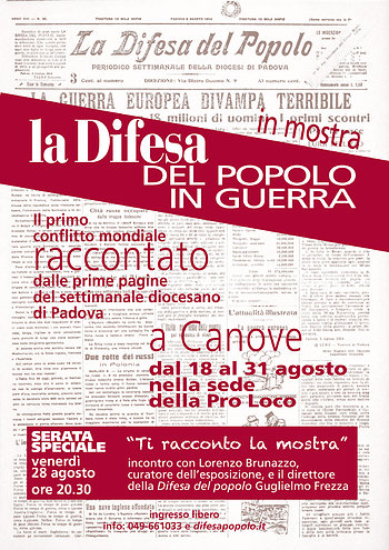 Mostra la difesa del popolo a Canove