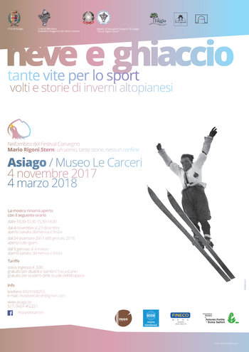 Mostra neve ghiaccio su sport invernali ad Asiago