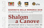 Show "SHALOM in CANOVE" 27 January to 11 February in Asiago-2018