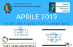 Öffnungen und Aktivitäten für April 2019 von didaktischen Naturmuseum "Patrizio Rigoni" di Asiago 