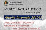 Museum of Natural Learning Patrick Rigoni Asiago, 8-11 Dec