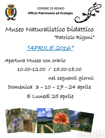 Apertura museo naturalistico patrizio rigoni asiago aprile 2016