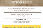 Openings and activities of the Naturalistic Museum of Asiago's "Patrizio Rigoni" in September 2020 