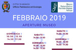 Openings and activities for February 2019 of Didactic nature museum "Patrizio Rigoni" di Asiago 