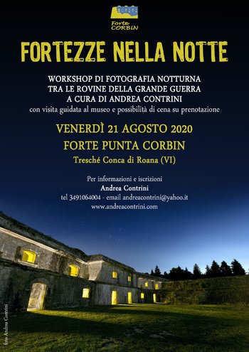 Fortezze nella notte - workshop di fotografia ala Corbin Fortezze nella notte - workshop di fotografia ala Corbin