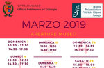 Aperture e attività del mese di MARZO 2019 del Museo Naturalistico Didattico "Patrizio Rigoni" di Asiago 