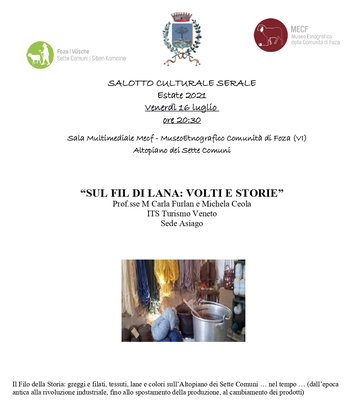 Mecf Foza Museo Etnografico Comunità di Foza e IAT 16 luglio