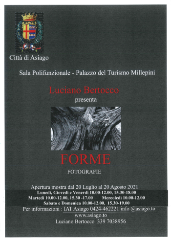 Mostra Forme di Luciano Bertocco ad Asiago