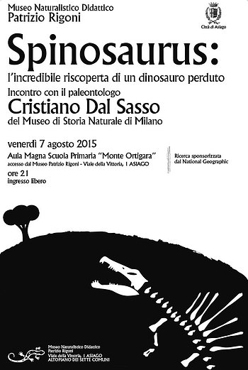 Museo naturalistico manifesto dinosauro Asiago