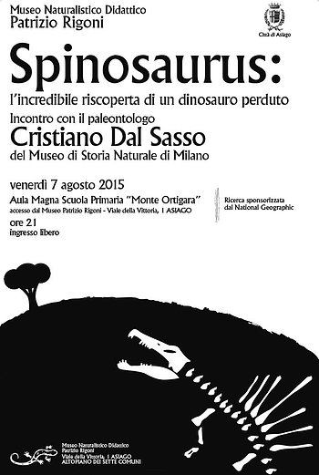 Museo naturalistico manifesto dinosauro Asiago Museo naturalistico manifesto dinosauro Asiago