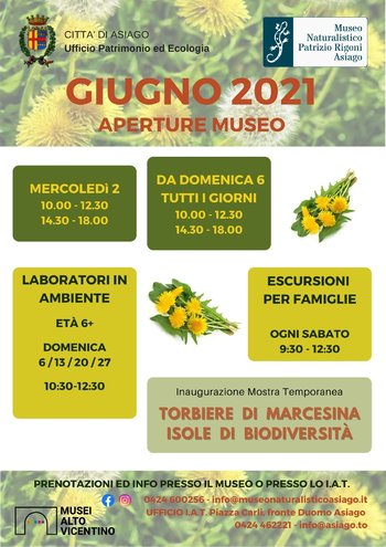 Museo Naturalistico Patrizio Rigoni di Asiago Giugno 2021