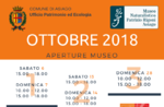 Aperture e attività del mese di OTTOBRE 2018 del Museo Naturalistico Didattico "Patrizio Rigoni" di Asiago 