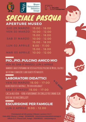 Pasqua 2018 Museo Naturalistico Asiago Pasqua 2018 Museo Naturalistico Asiago