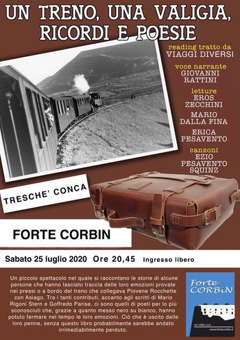 Spettacolo Un treno, una valigia al Forte Corbin 