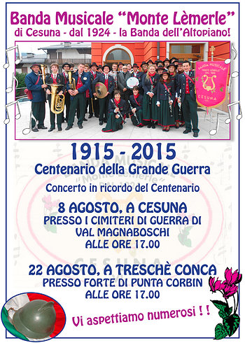 Banda Lemerle a Cesuna agosto 2015