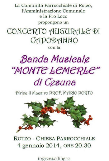 Concerto augurale di Campodanno con la Banda Lemerle