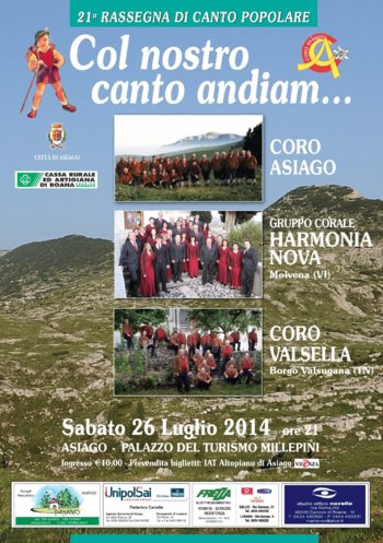 Manifesto Rassegna col Nostro Canto Andiam 2014