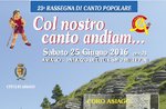 Review of singing with the choir and the chorus SINNAI, Asiago, ASIAGO June 25, 2016